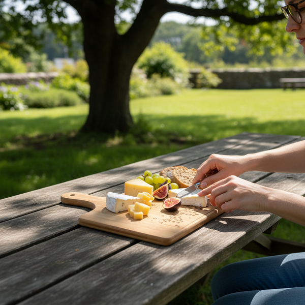 DESKA DO KROJENIA JEDZENIA I SERWOWANIA DAŃ BAMBUS NATURALNY 30×20×1,5 CM