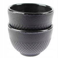 CZARKI ŻELIWNE 4 SZT ZESTAW ŻELIWNY DO HERBATY