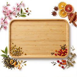 TALERZ BAMBUSOWY DREWNIANY PATERA DO SERWOWANIA