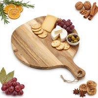 DESKA TACA DREWNIANA Z AKACJI DO SERWOWANIA DAŃ