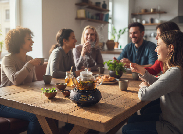 PODGRZEWACZ ŻELIWNY Ø 14,7 CM CZARNY DO UTRZYMANIA TEMPERATURY CZAJNIKA