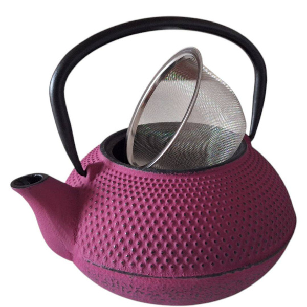 CZAJNIK IMBRYK ŻELIWNY 0,8L ZAPARZACZ SITKO DO HERBATY +2 CZARKI +PODKŁADKA