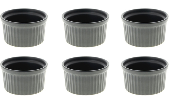 FOREMKI 6x MISECZKI DO MUFFINEK CREME BRULLE PORCELANA