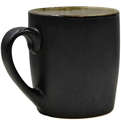 KUBKI CERAMICZNE 6x DO KAWY HERBATY 300ml SZARY