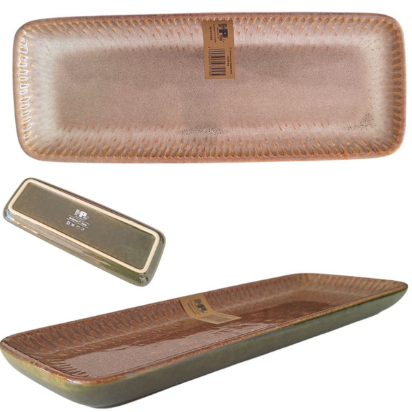 PATERA TALERZ PÓŁMISEK SALATERKA PROSTOKĄTNY CERAMICZNY 25 cm DO SUSHI