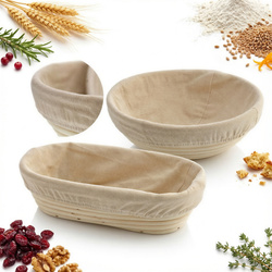 ZESTAW KOSZYKÓW RATANOWYCH DO WYRASTANIA CHLEBA