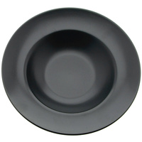 TALERZ GŁĘBOKI DO ZUPY OBIADOWY TALERZ DO MAKARONU CZARNY 24 CM