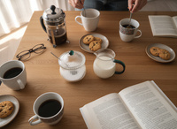 MLECZNIK CUKIERNICZKA ZESTAW CUKIERNICA POJEMNIK NA CUKIER DZBANUSZEK MLEKO