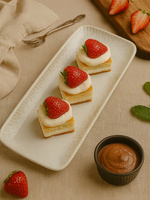 TALERZ CERAMICZNY PÓŁMISEK BIAŁY OMBRES 25 CM DO SERWOWANIA ZAPIEKANIA