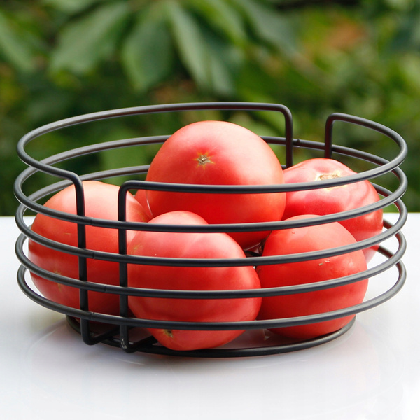 KOSZYK METALOWY NA CHLEB + WKŁAD Z TKANINY CZARNY