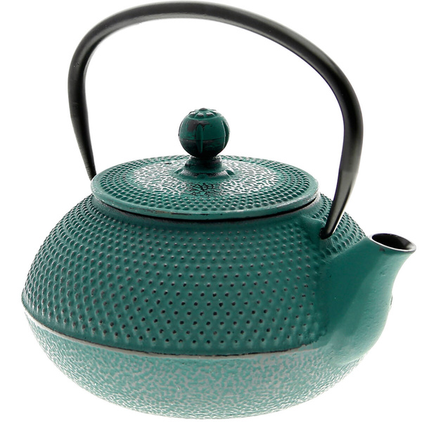 CZAJNIK 0.8L ŻELIWNY 2x CZARKI PODKŁADKA IMBRYK Z SITKIEM DO ZIÓŁ HERBATY