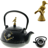 IMBRYK ZAPARZACZ ŻELIWNY Z SITKIEM DO ZIÓŁ HERBATY CZAJNICZEK 0.3 L ŻELIWO