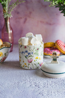 POJEMNIK ceramiczny SŁOIK do przechowywania PANI KWIATEK 750 ml