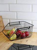 KOSZYK METALOWY PIĘTROWY CZARNY NA WARZYWA OWOCE