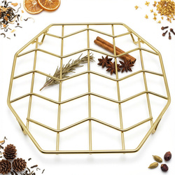 PODSTAWKA PODKŁADKA ZŁOTA POD IMBRYK CZAJNIK