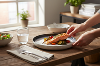 TALERZ CERAMIKA LUNA LINE 30 CM OKRĄGŁY DUŻY DO SERWOWANIA