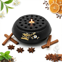 PODGRZEWACZ ŻELIWNY Ø 14,7 CM CZARNY DO UTRZYMANIA TEMPERATURY CZAJNIKA