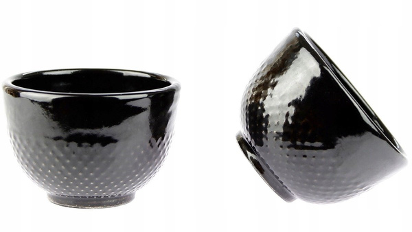 CZARKI ŻELIWNE 2 SZT ZESTAW ŻELIWNY DO HERBATY