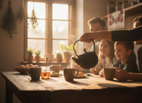 CZAJNIK ŻELIWNY IMBRYK PSZCZÓŁKA 1,2L ZAPARZACZ DO HERBATY I ZIÓŁ ŻELIWO