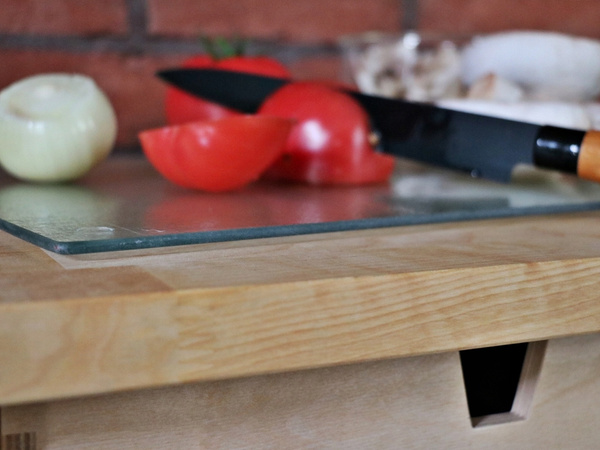 DESKA kuchenna SZKLANA 25x35cm szklana przezroczysta nie gładka a groszkowa