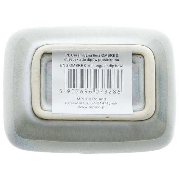 MISECZKA POJEMNIK DO SOSU DIPÓW SOSJERKA PROSTOKĄTNA CERAMICZNA 30ML