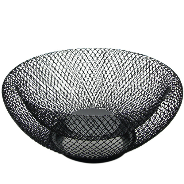 KOSZ NA OWOCE WARZYWA METALOWY KOSZ PATERA MISKA CZARNA OZDOBNA