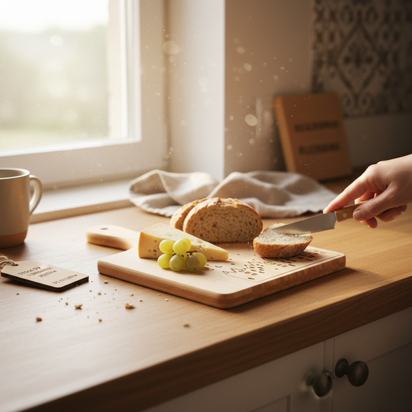 DESKA DO KROJENIA JEDZENIA I SERWOWANIA DAŃ BAMBUS NATURALNY 30×20×1,5 CM