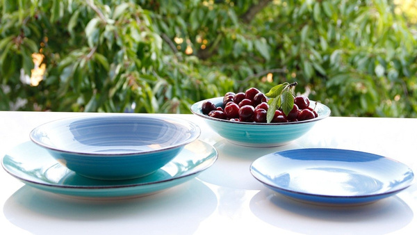 TALERZE ZESTAW OBIADOWY SERWIS 18 el TALERZY