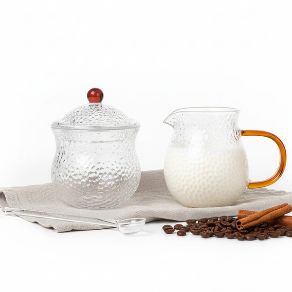 DZBANUSZEK CUKIERNICA ZESTAW CUKIERNICZKA POJEMNIK NA CUKIER MLECZNIK 250ML