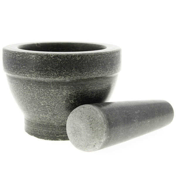 MOŹDZIERZ KUCHENNY Z TŁUCZKIEM KAMIENNY MARMUR