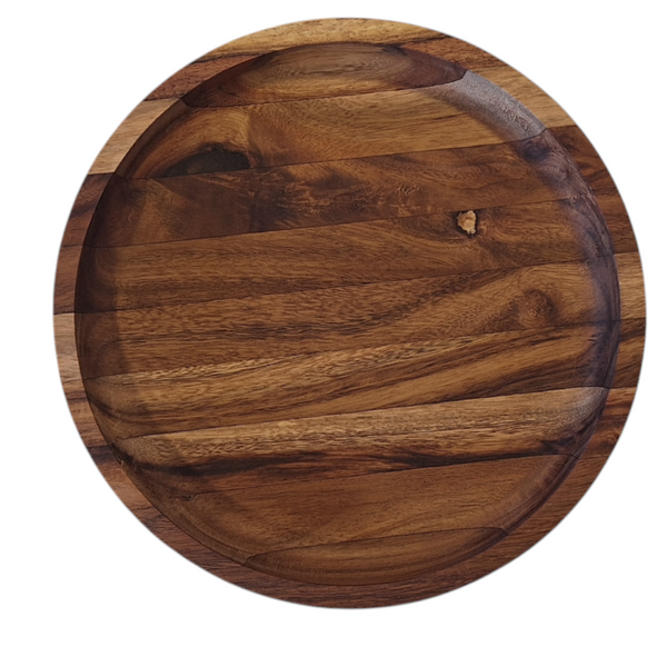 TALERZ PATERA Z DRRZEWA AKACJI DO SERWOWANIA PODAWANIA DAŃ TACA 16 x 3 cm