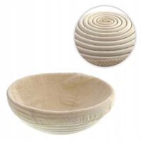 ZESTAW KOSZYKÓW RATANOWYCH DO WYRASTANIA CHLEBA GAROWANIA 28 i 23 cm