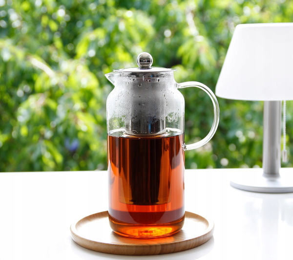 DZBANEK SZKLANY ZAPARZACZ DO HERBATY Z FILTREM