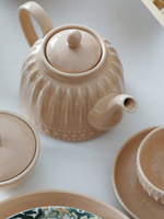 Ceramiczny DZBANEK linia MOSAIQUE BEIGE 1L czajnik do herbaty kawy