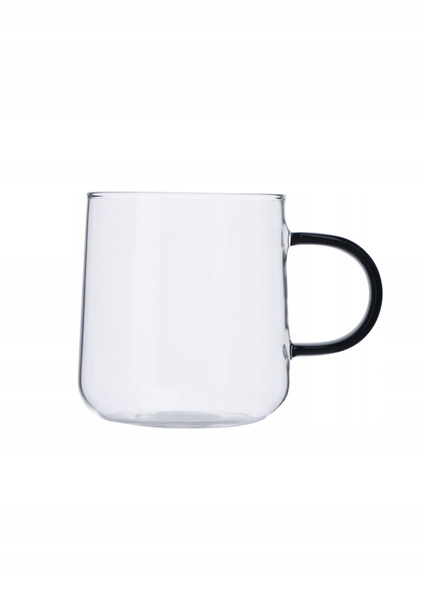 ŻAROODPORNE KUBKI z kolorowymi uszami SZKLANKI 300 ml zestaw 6 sztuk