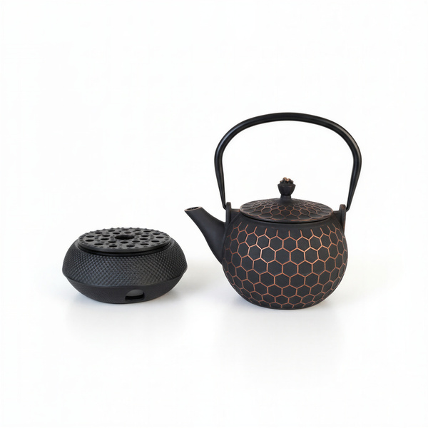 CZAJNIK ŻELIWNY IMBRYK 1,2L ZAPARZACZ DO HERBATY I ZIÓŁ PODGZREWACZ ŻELIWNY