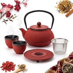 IMBRYK CZAJNIK ŻELIWNY 2x CZARKI ZESTAW NA PREZENT