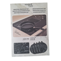 MATA SILIKONOWA MATY PODKŁADKA DO KUCHENKI INDUKCYJNEJ  ZESTAW 5 SZTUK