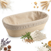 KOSZYK RATAN FORMA DO WYRASTANIA GAROWANIA CIASTA NA BOCHENEK CHLEBA 28 CM