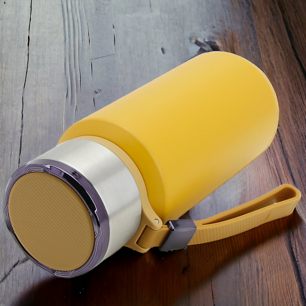 TERMOS KUBEK TERMICZNY PODRÓŻNY STALOWY 650 ml DO KAWY HERBATY WODY +SITKO