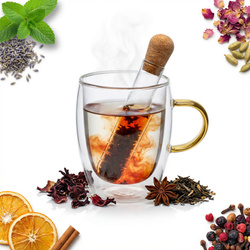 ZAPARZACZ SZKLANY DO PARZENIA HERBATY ZIÓŁ SITKO DO SUSZONYCH OWOCÓW