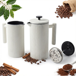 ZAPARZACZ ŻELIWNY TŁOKOWY  STALOWE SITKO DO HERBATY KAWY ZIÓŁ DZBANEK 0.8L