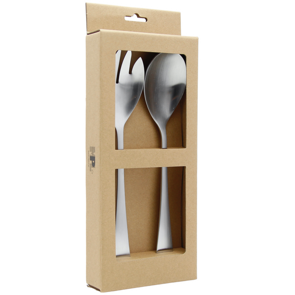 ŁYŻKI DŁUGIE SZTUĆCE DO SAŁAT SAŁATEK WIDELEC ŁYŻKA ZESTAW 2SZT SREBRNE