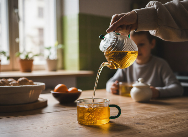 CZAJNIK DZBANEK Z ZAPARZACZEM 0,5L Z FILIŻANA 250ml ZESTAW DO HERBATY SZKŁO
