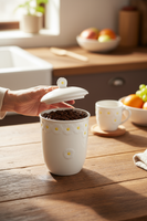 POJEMNIK ORGANIZER NA ŻYWNOŚĆ ARTYKUŁY SYPKIE CERAMICZNY 16CM DAISY LINE