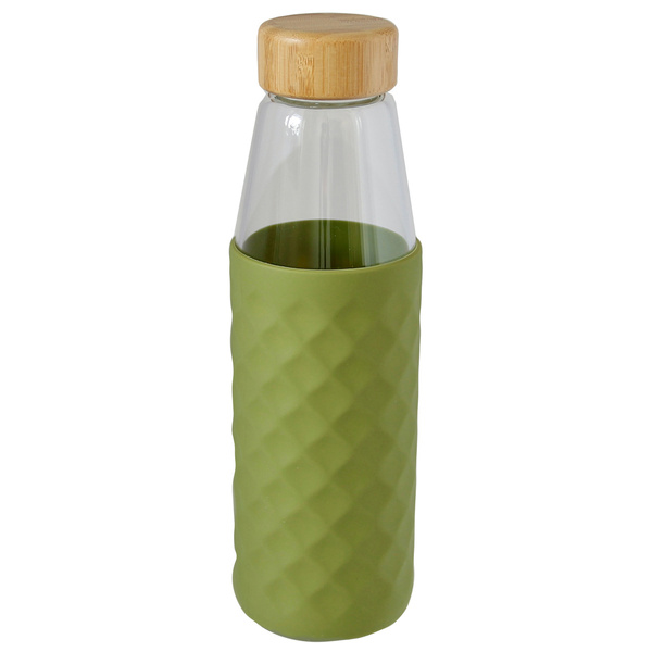 BIDON BUTELKA SZKLANA NA WODĘ 0.5L POKROWIEC