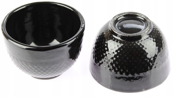 CZARKI ŻELIWNE 2 SZT ZESTAW ŻELIWNY DO HERBATY