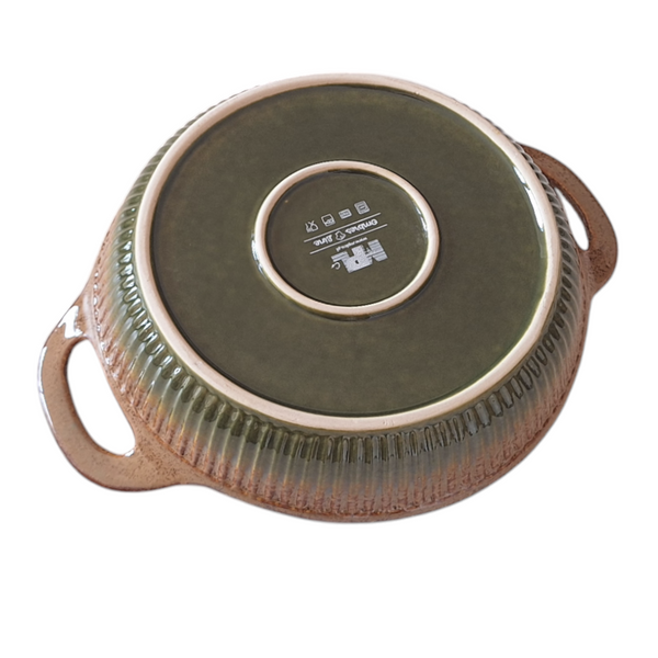 NACZYNIE ŻAROODPORNE CERAMICZNE FORMA DO PIECZENIA ZAPIEKANIA ø21 cm 0.9L