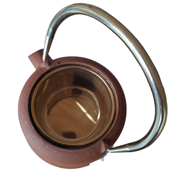 CZAJNIK IMBRYK ŻELIWNY 1L ZAPARZACZ SITKO STAL DO HERBATY +4 CZARKI ŻELIWNE