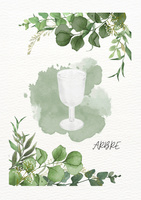 KIELISZEK DO WINA Z WZOREM PLASTRA DREWNA ARBRE SZKLANY PRZEZROCZYSTY